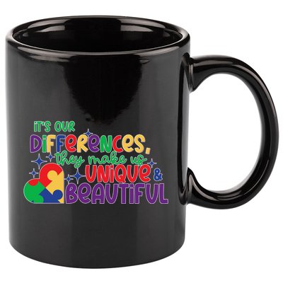 Its Our Differences They Make Us Unique And Beautiful 11oz C Handle Ceramic Mug