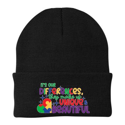 Its Our Differences They Make Us Unique And Beautiful Knit Cap Winter Beanie