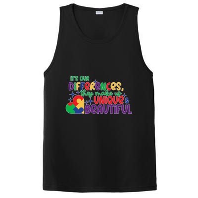 Its Our Differences They Make Us Unique And Beautiful PosiCharge Competitor Tank