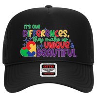 Its Our Differences They Make Us Unique And Beautiful Trucker Hat