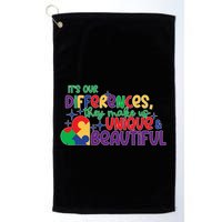 Its Our Differences They Make Us Unique And Beautiful Golf Towel