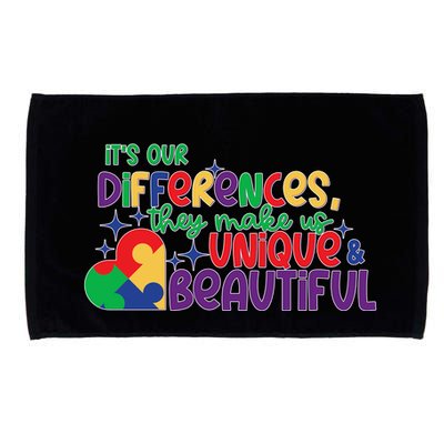 Its Our Differences They Make Us Unique And Beautiful Microfiber Hand Towel
