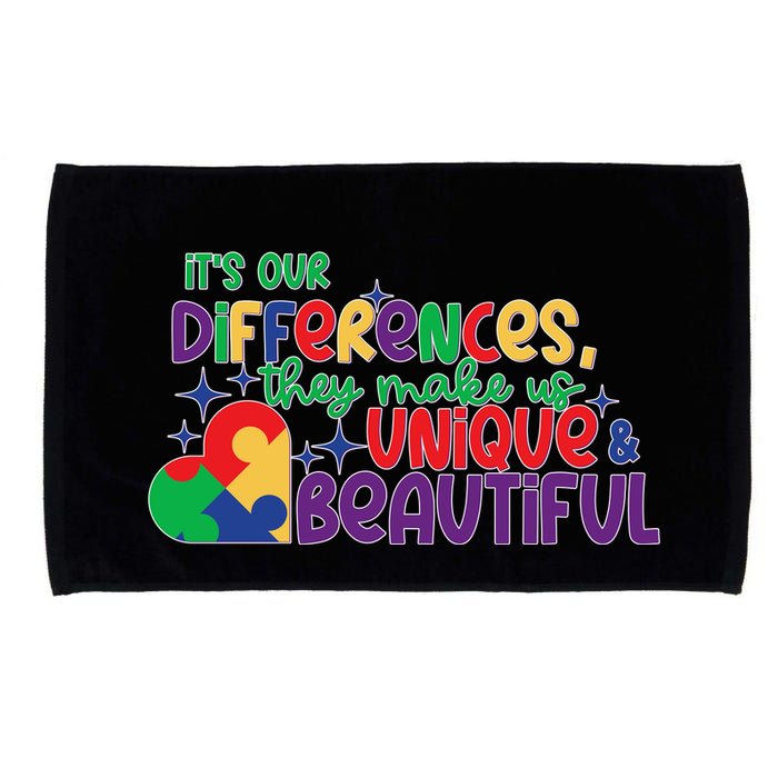Its Our Differences They Make Us Unique And Beautiful Microfiber Hand Towel