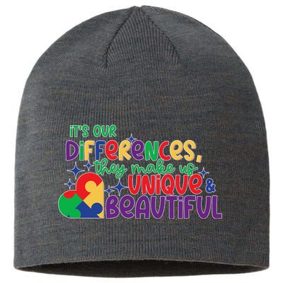 Its Our Differences They Make Us Unique And Beautiful Sustainable Beanie