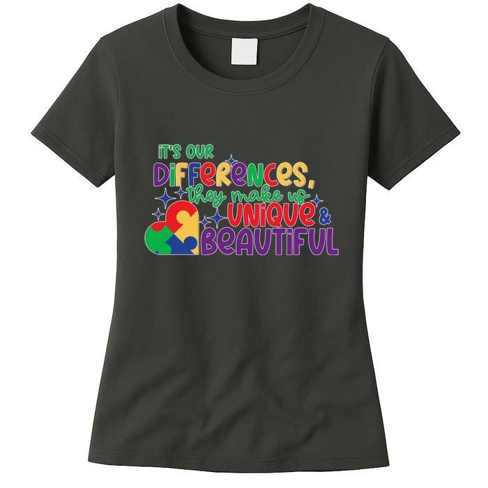 Its Our Differences They Make Us Unique And Beautiful Womens T-Shirt