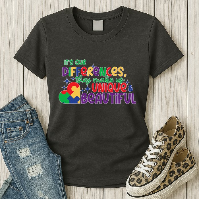 Its Our Differences They Make Us Unique And Beautiful Womens T-Shirt