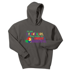 Its Our Differences They Make Us Unique And Beautiful Kids Hoodie