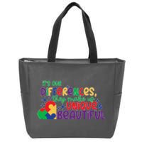 Its Our Differences They Make Us Unique And Beautiful Zip Tote Bag