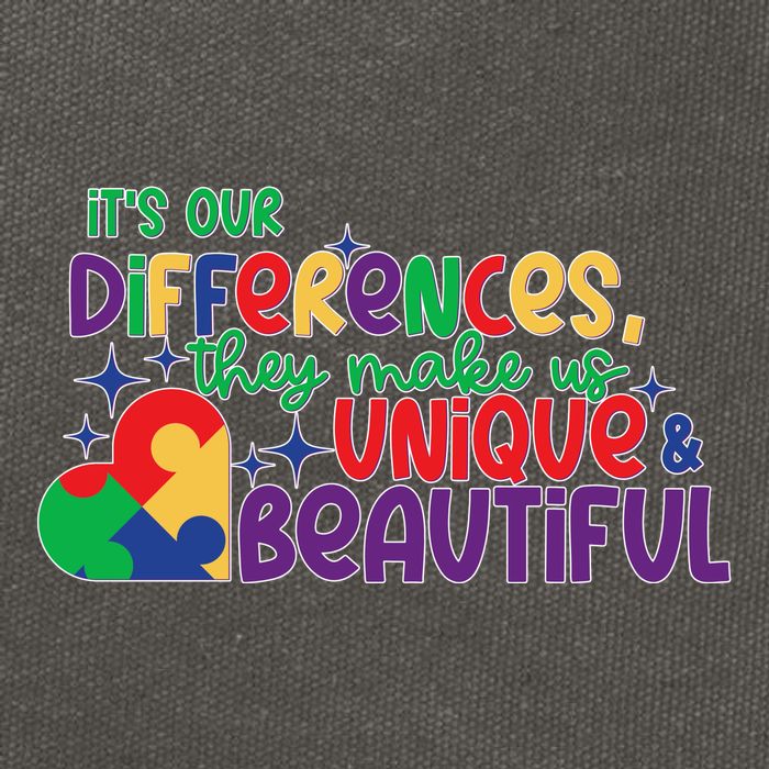 Its Our Differences They Make Us Unique And Beautiful Cotton Canvas Backpack