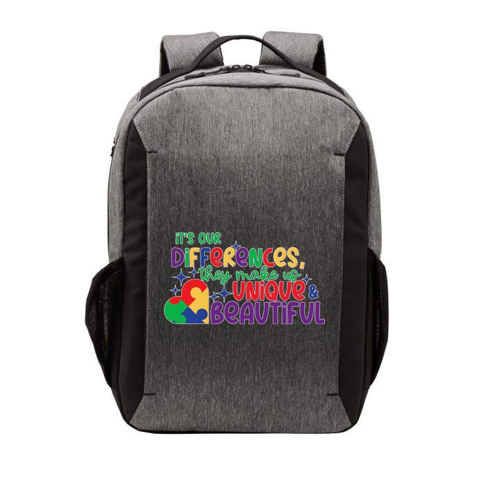 Its Our Differences They Make Us Unique And Beautiful Vector Backpack