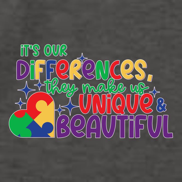 Its Our Differences They Make Us Unique And Beautiful Vector Backpack