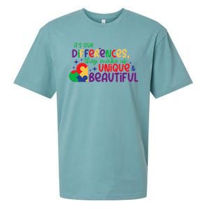 Its Our Differences They Make Us Unique And Beautiful Sueded Cloud Jersey T-Shirt