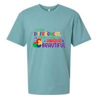Its Our Differences They Make Us Unique And Beautiful Sueded Cloud Jersey T-Shirt