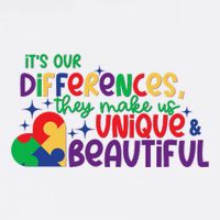 Its Our Differences They Make Us Unique And Beautiful Garment-Dyed Sweatshirt