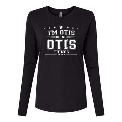 Im Otis Doing Otis Things Womens Cotton Relaxed Long Sleeve T-Shirt