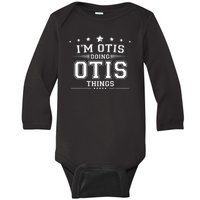 Im Otis Doing Otis Things Baby Long Sleeve Bodysuit