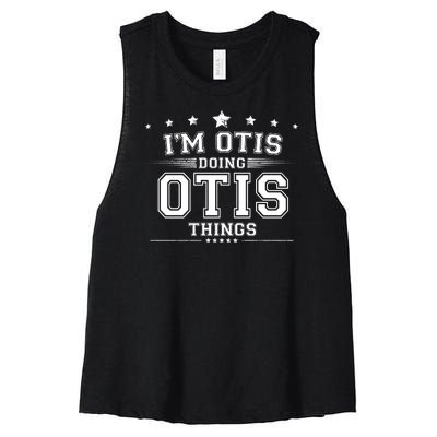 Im Otis Doing Otis Things Women's Racerback Cropped Tank