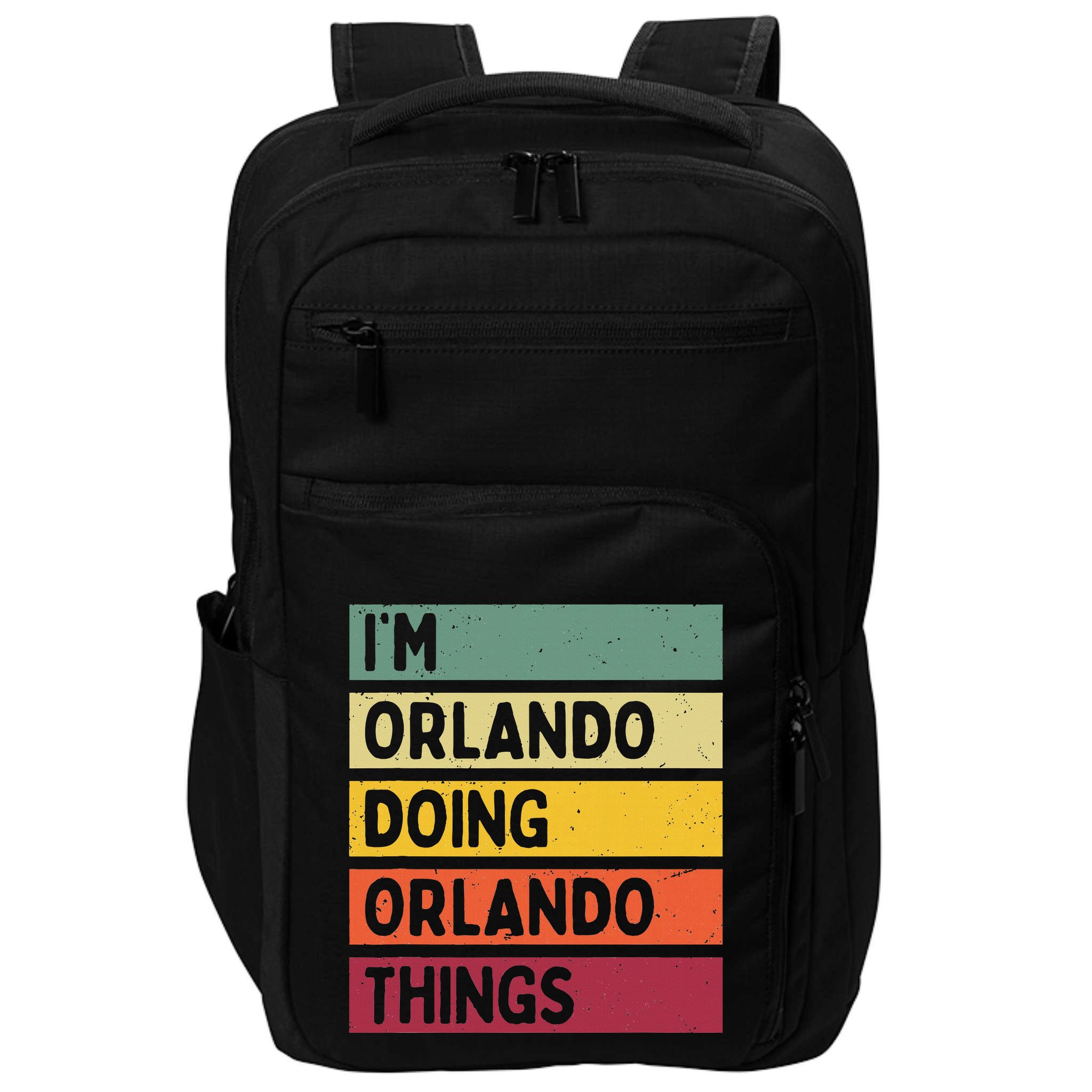 IM Orlando Doing Orlando Things Funny Personalized Quote Impact Tech Backpack
