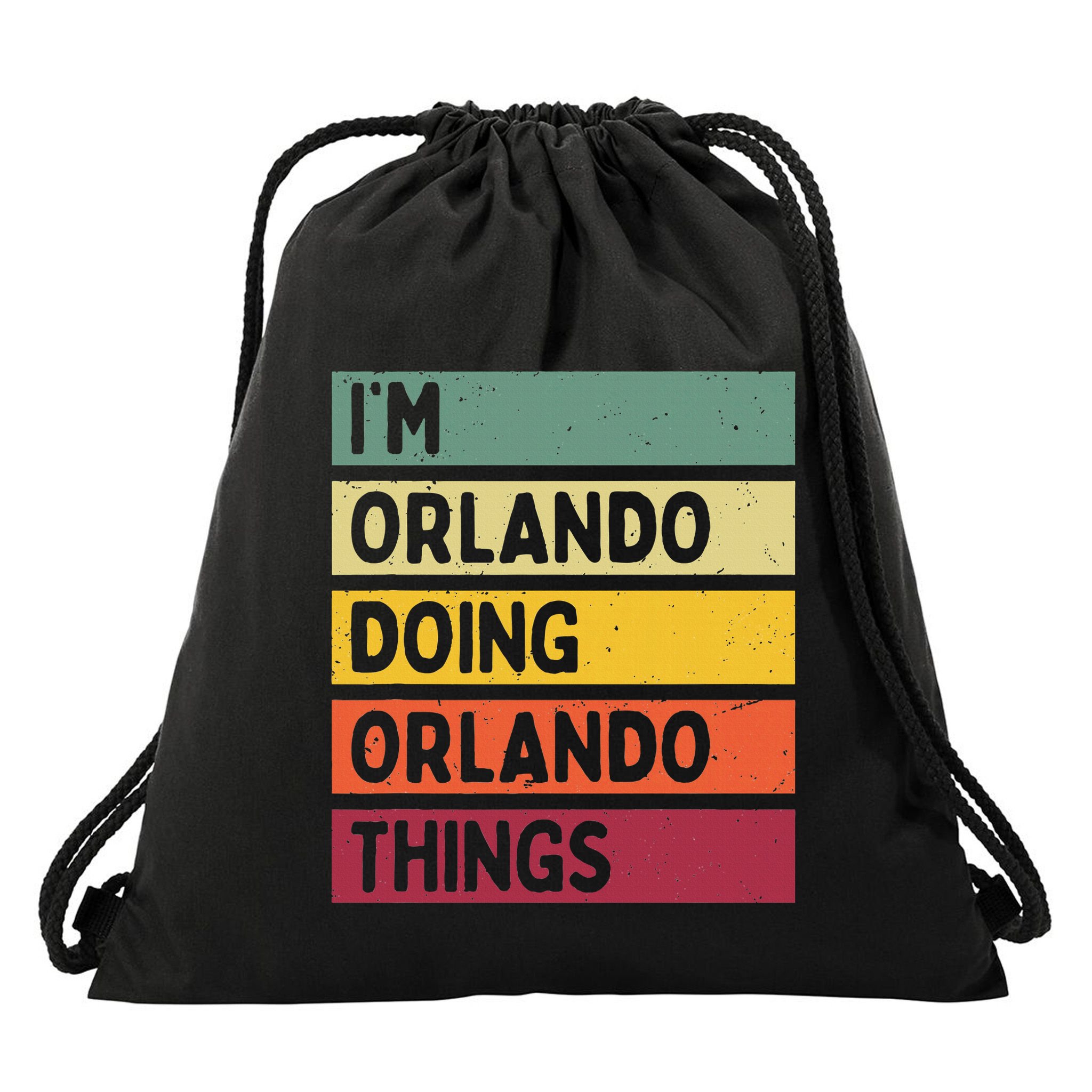 IM Orlando Doing Orlando Things Funny Personalized Quote Drawstring Bag