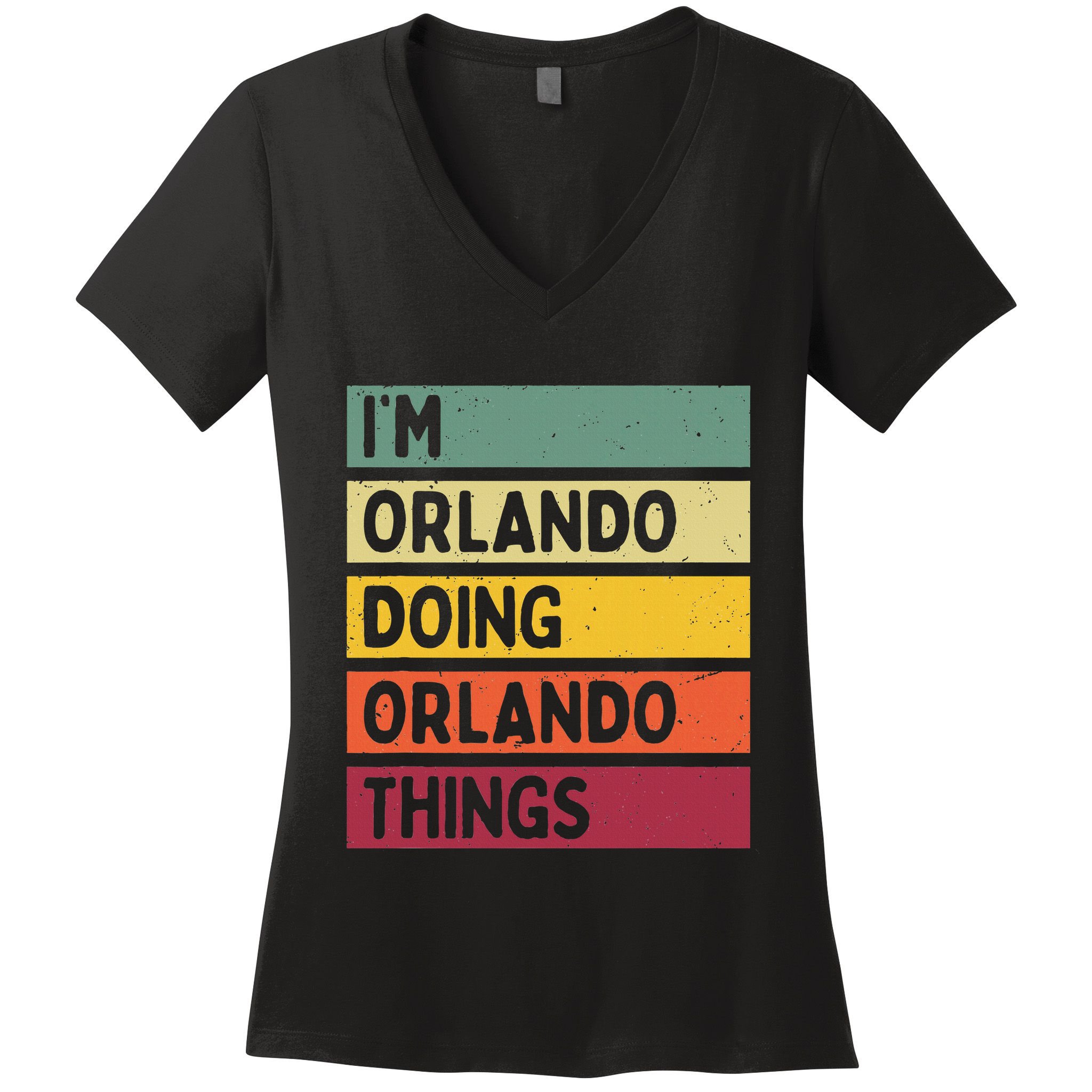 IM Orlando Doing Orlando Things Funny Personalized Quote Women's V-Neck T-Shirt