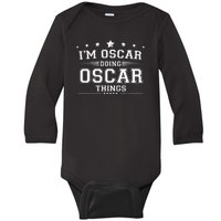 Im Oscar Doing Oscar Things Baby Long Sleeve Bodysuit