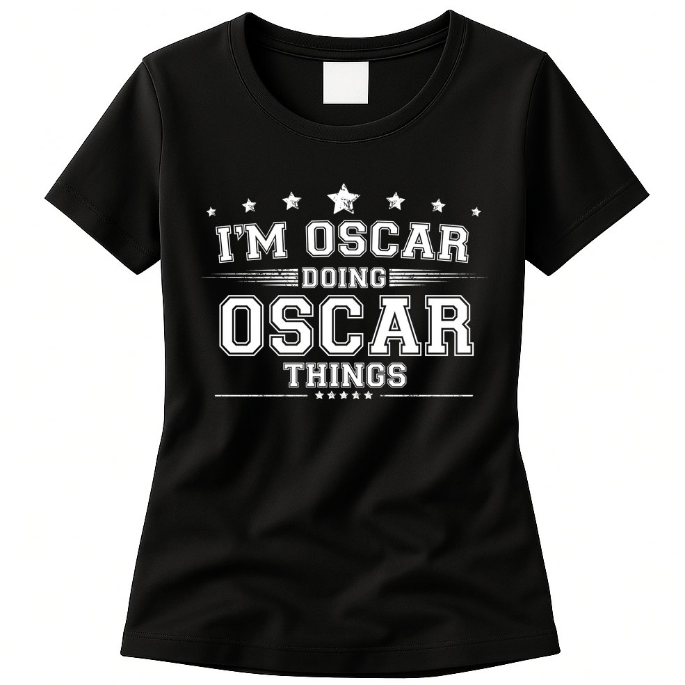 Im Oscar Doing Oscar Things Womens T-Shirt