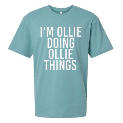 I'M OLLIE DOING OLLIE THINGS Funny Birthday Name Gift Idea Sueded Cloud Jersey T-Shirt