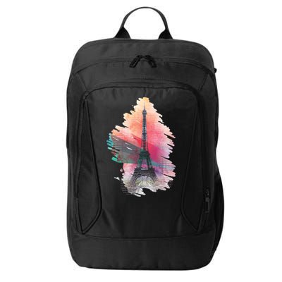 Illustration Of Eiffel Tower In Paris City Backpack