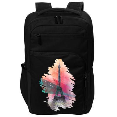 Illustration Of Eiffel Tower In Paris Impact Tech Backpack