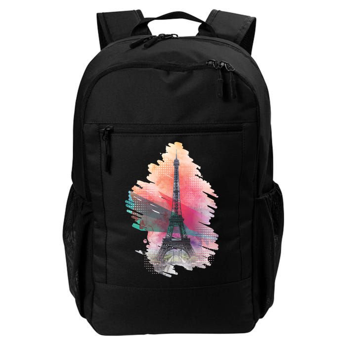 Illustration Of Eiffel Tower In Paris Backpack