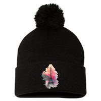 Illustration Of Eiffel Tower In Paris Pom Pom 12in Knit Beanie