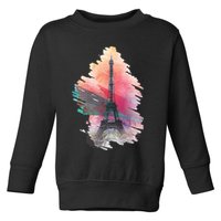 Illustration Of Eiffel Tower In Paris Toddler Sweatshirt