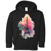 Illustration Of Eiffel Tower In Paris Toddler Hoodie