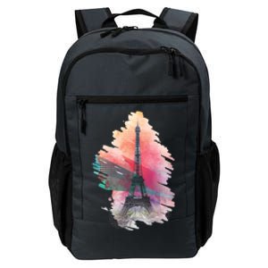 Illustration Of Eiffel Tower In Paris Daily Commute Backpack