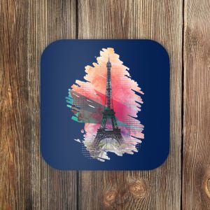 Illustration Of Eiffel Tower In Paris Coaster