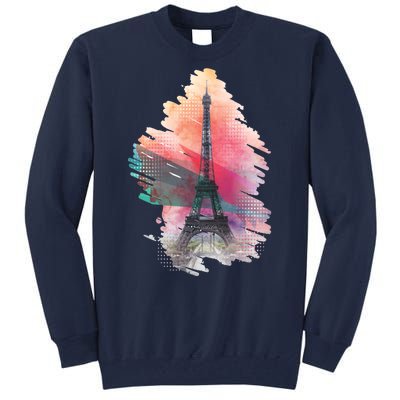 Illustration Of Eiffel Tower In Paris Tall Sweatshirt