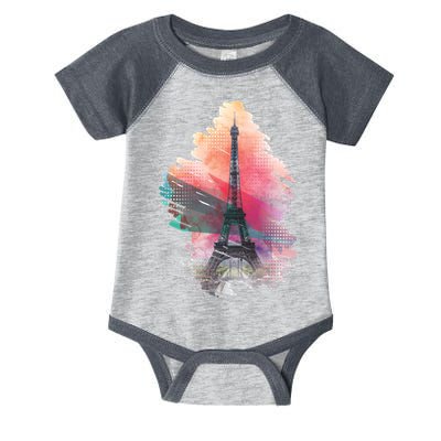Illustration Of Eiffel Tower In Paris Infant Baby Jersey Bodysuit