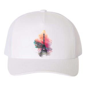 Illustration Of Eiffel Tower In Paris Yupoong Adult 5-Panel Trucker Hat