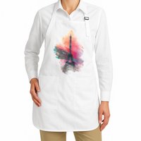 Illustration Of Eiffel Tower In Paris Apron