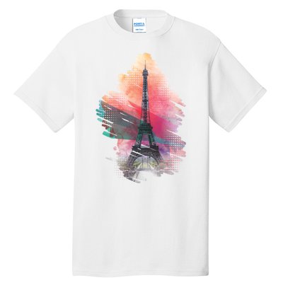 Illustration Of Eiffel Tower In Paris Tall T-Shirt