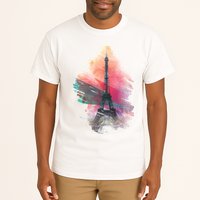 Illustration Of Eiffel Tower In Paris Tall T-Shirt