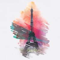 Illustration Of Eiffel Tower In Paris Mousepad
