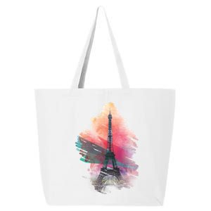 Illustration Of Eiffel Tower In Paris 25L Jumbo Tote