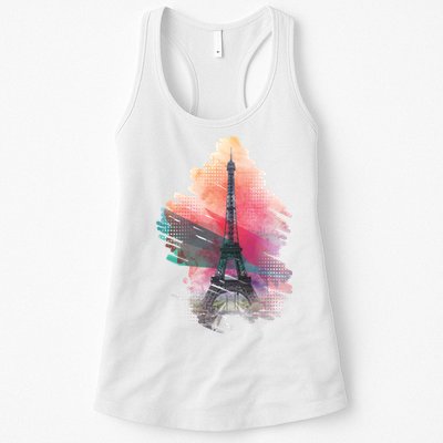 Illustration Of Eiffel Tower In Paris Womens Tank Top