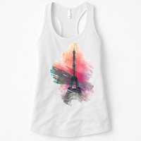 Illustration Of Eiffel Tower In Paris Womens Tank Top
