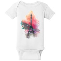 Illustration Of Eiffel Tower In Paris Baby Bodysuit
