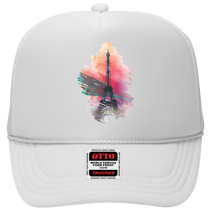 Illustration Of Eiffel Tower In Paris Trucker Hat