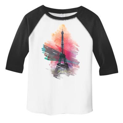 Illustration Of Eiffel Tower In Paris Toddler Fine Jersey T-Shirt