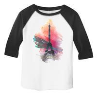 Illustration Of Eiffel Tower In Paris Toddler Fine Jersey T-Shirt
