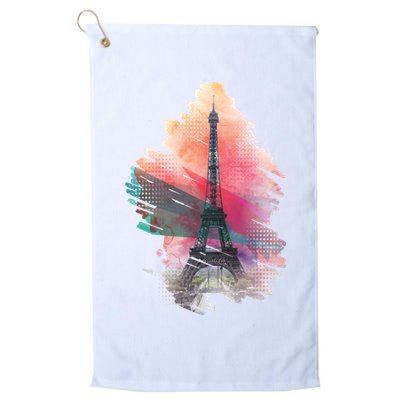 Illustration Of Eiffel Tower In Paris Golf Towel